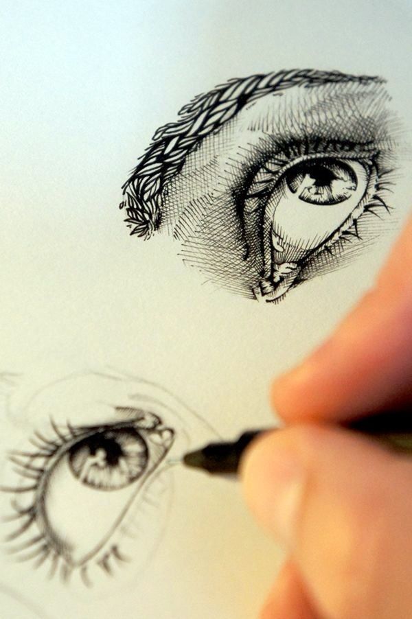How To Draw An EYE - 40 Amazing Tutorials And Examples - Bored Art