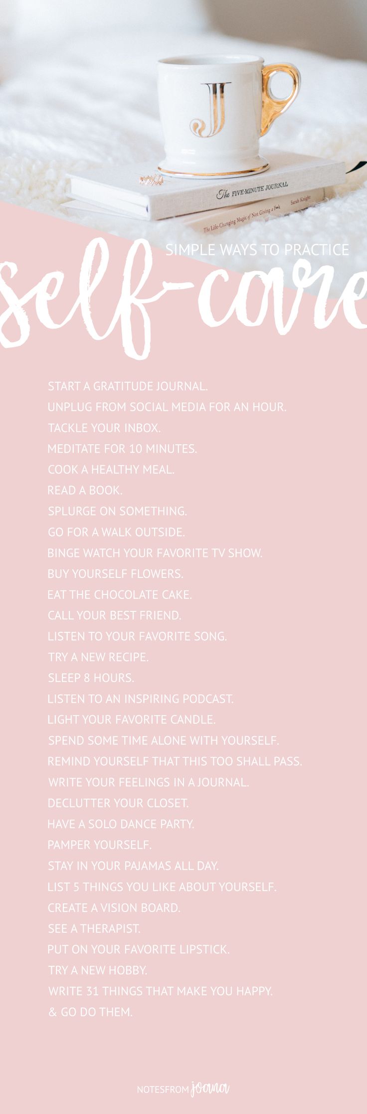 31 Small Ways To Make Self-Care A Daily Practice | Self-care activities that wil...