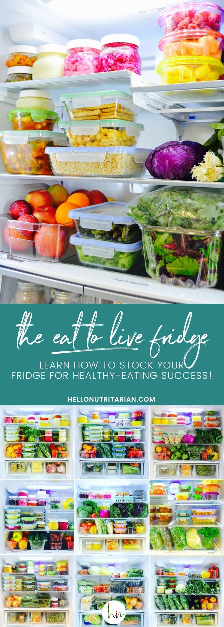Learn how to organize your fridge for Dr. Fuhrman's nutritarian eat to live ...