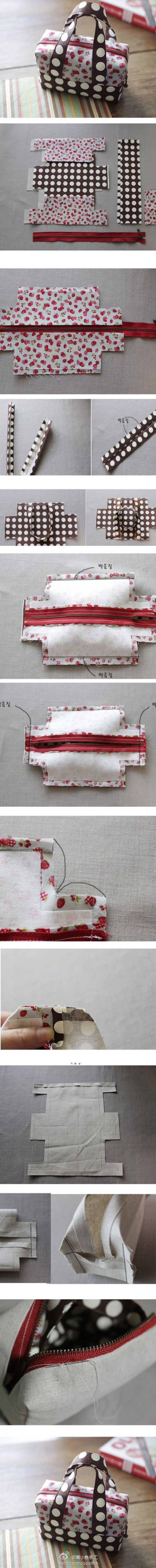Leuk om zelf te maken | leuk tasje maken! Door miekenijsink #diyhandbag