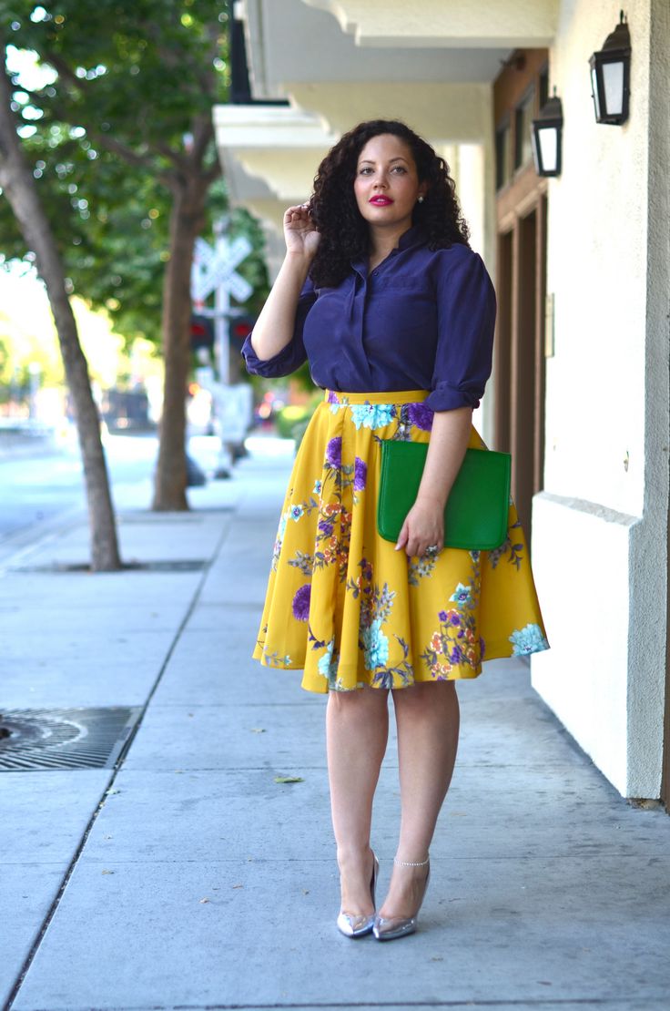 Modcloth Skirt Big beautiful curvy women, real sizes with curves, accept your bo...