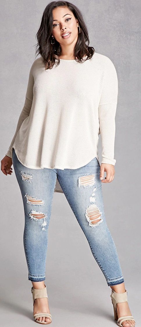 Plus Size Mid-Rise Skinny Jeans  Explore our amazing collection of plus size top...