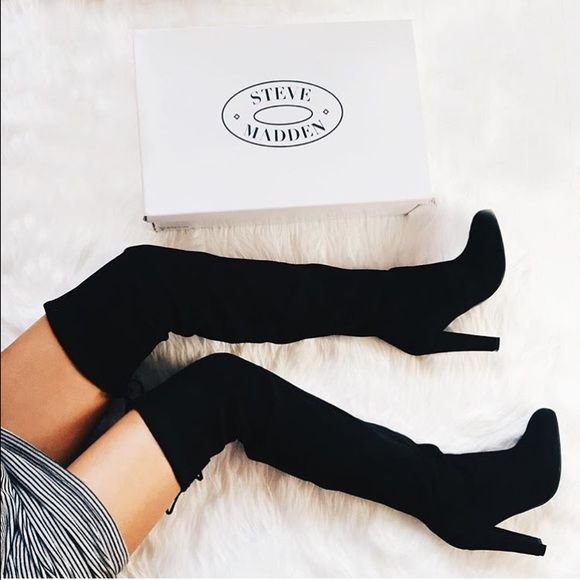 Steve Madden Gorgeous Over the knee boots New // worn 3 times // these are too b...