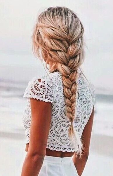 Voluminous French Braid | 9 Braided Hairstyles For Spring, check it out at makeu...