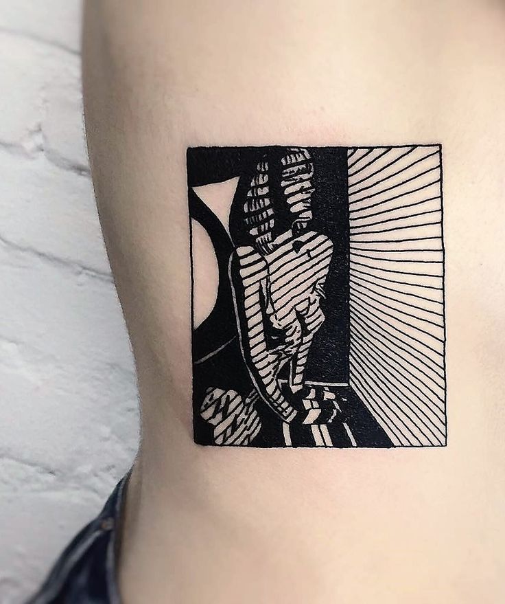 27 Bold Illustrations Blackwork Tattoos - #tattoos #blackwork