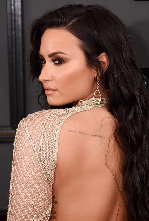 Demi Lovato attends The 59th GRAMMY Awards on February 12, 2017 in Los Angeles, ...