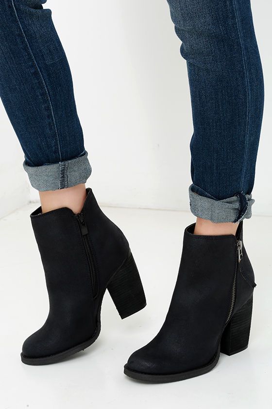 Despite its name, you can't beat the Sbicca Percussion Black High Heel Booti...