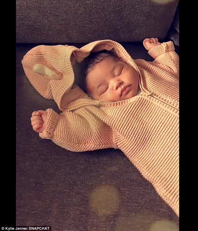 Kylie Jenner has shared another sweet snap of Stormi looking snug in a woolly be...