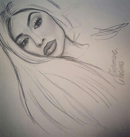 Kylie jenner Style drawing dessin réalisme