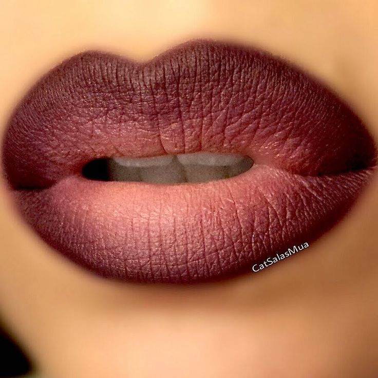 Make your pout extra sensual on your night out with this ombre lip in dark and n...