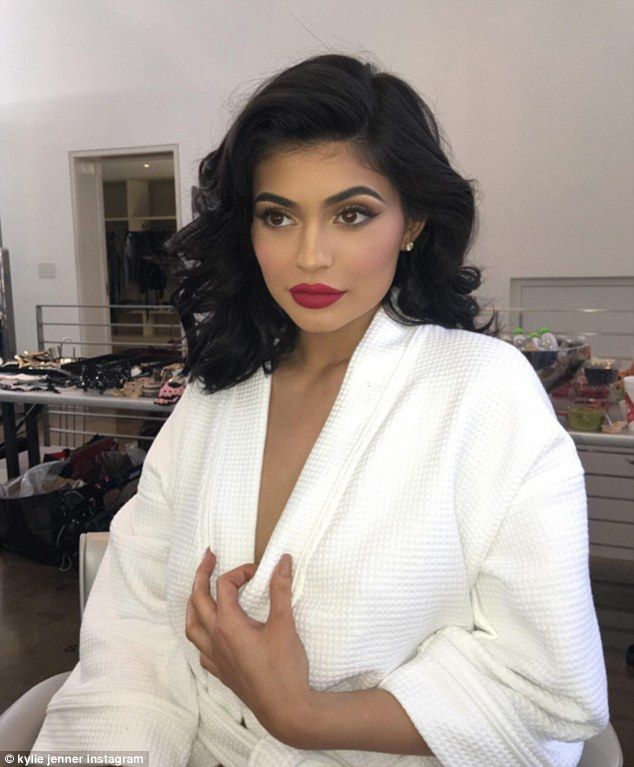 Perfect pout: Kylie Jenner shared a sneak peek of a cover shoot she did on Tuesd...