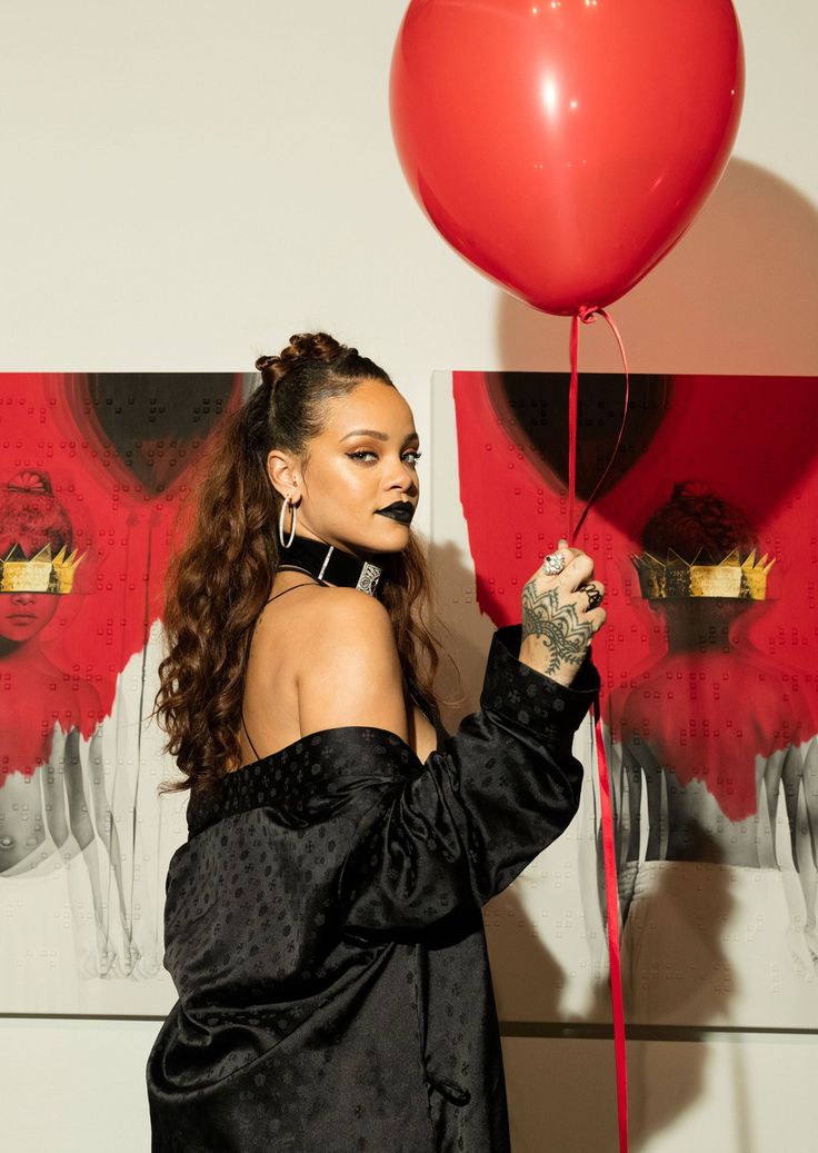Rihanna at her album artwork reveal for ANTI at MAMA GALLERY in Los Angeles - Oc...