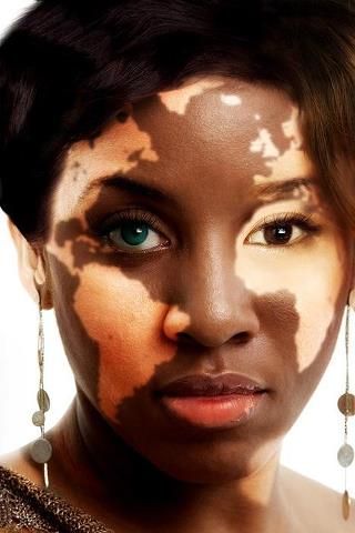 "The face of the world"- a beautiful face that I see as human art! #facesofthewo...