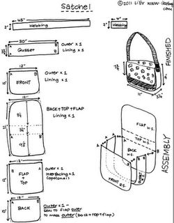 This is the best Messeng bag tutorial! Easy to add pockets and compartments to l...