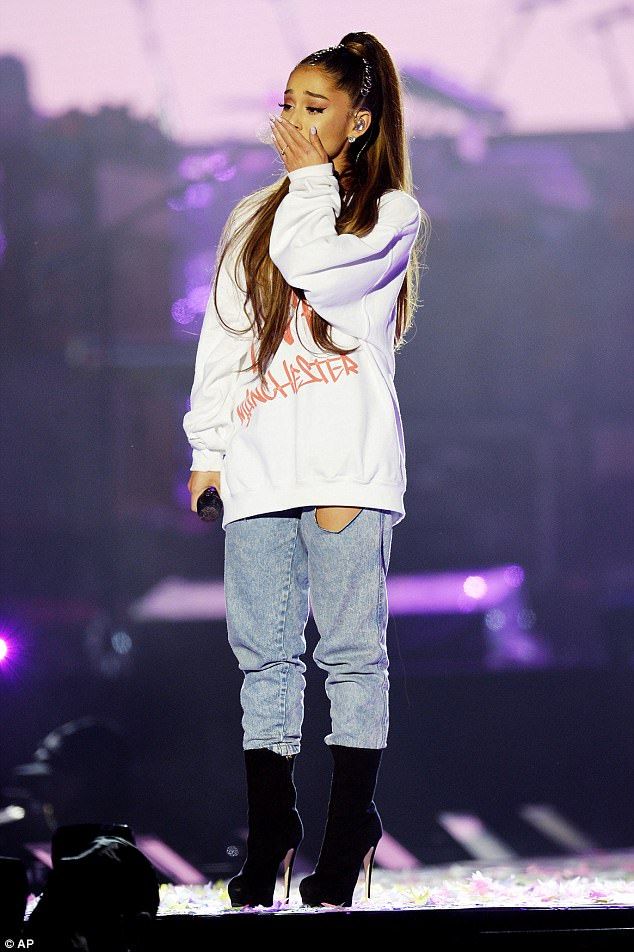 Emotional: Ariana was brought to tears on multiple occasions by the gig...