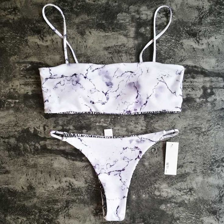 marble bikini bottoms high rise women's swimwear over 40 retro bandeau bathi...