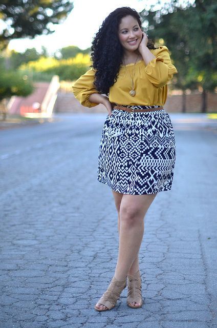 Para quem está acima do peso, uma das peças mais difíceis de usar é a Saia, ...