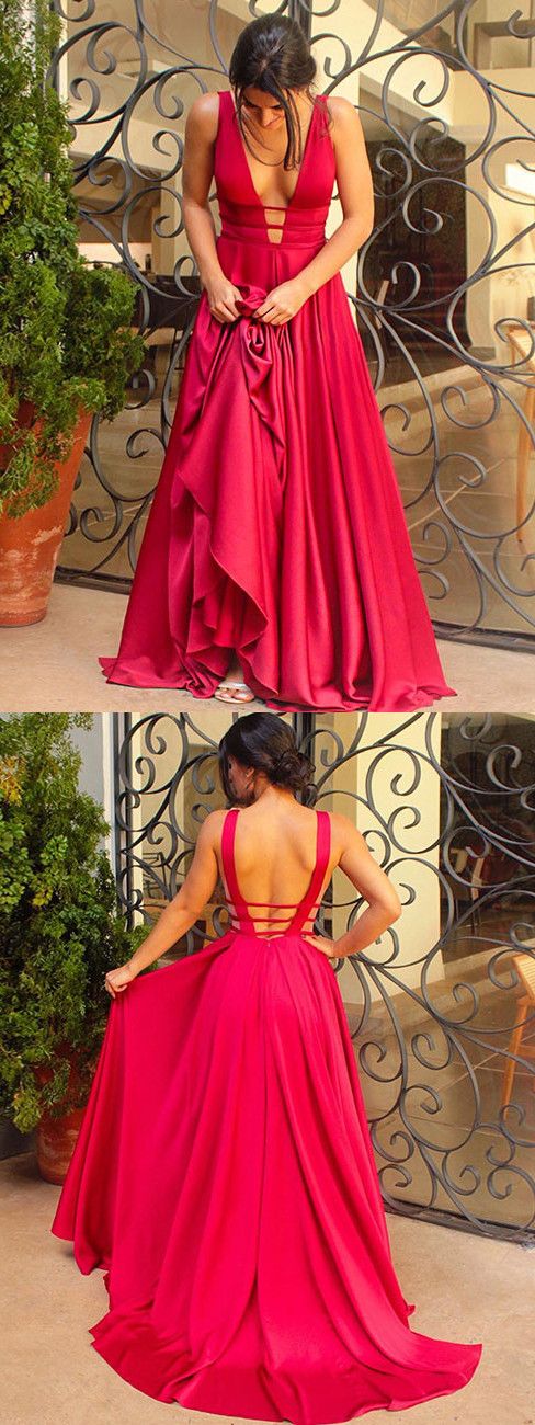 red long wedding reception dress formal evening dress