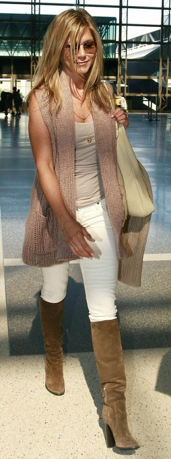 Stitch Fix: SO cute!!! I love the white pants with the tan/brown boots and the l...