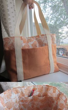 Super Easy Tote Bag- tutorial from Poppyseed Fabrics (poppyseedfabrics....). Thi...