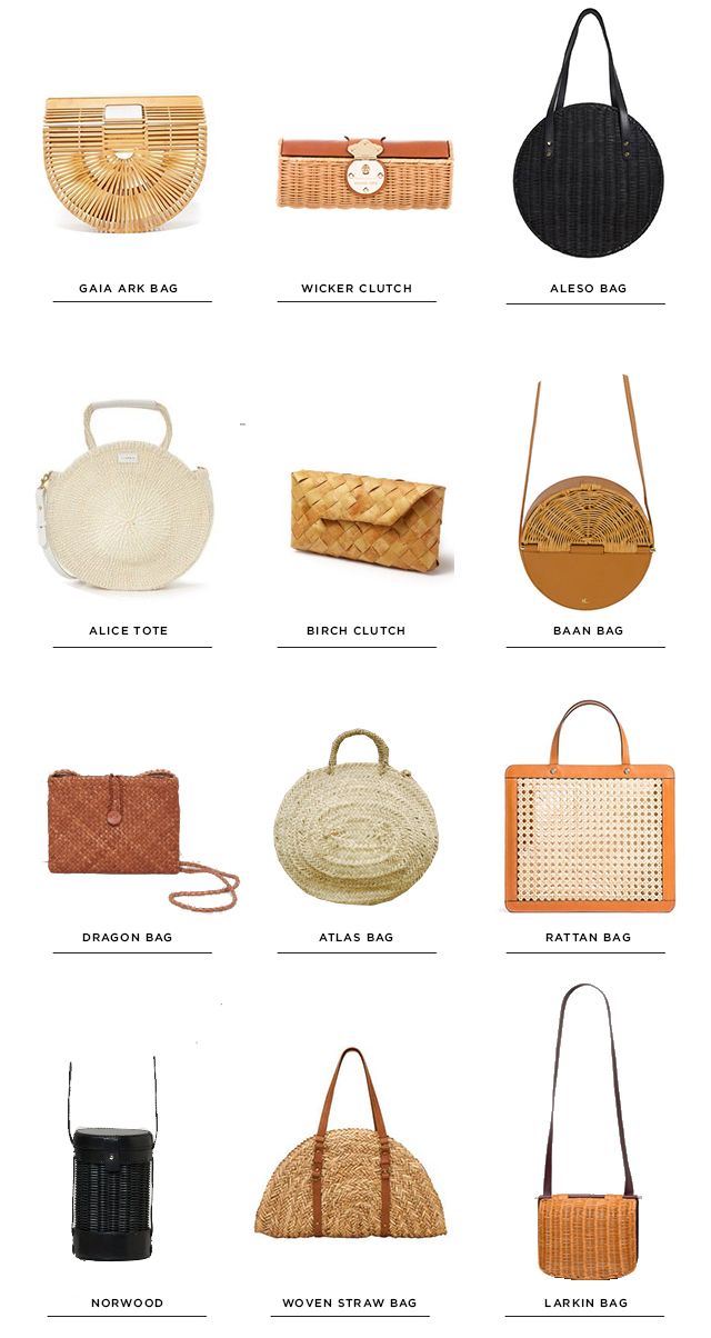 woven bag - round up - wicker bag - rattan - Sarah Sherman Samuel
