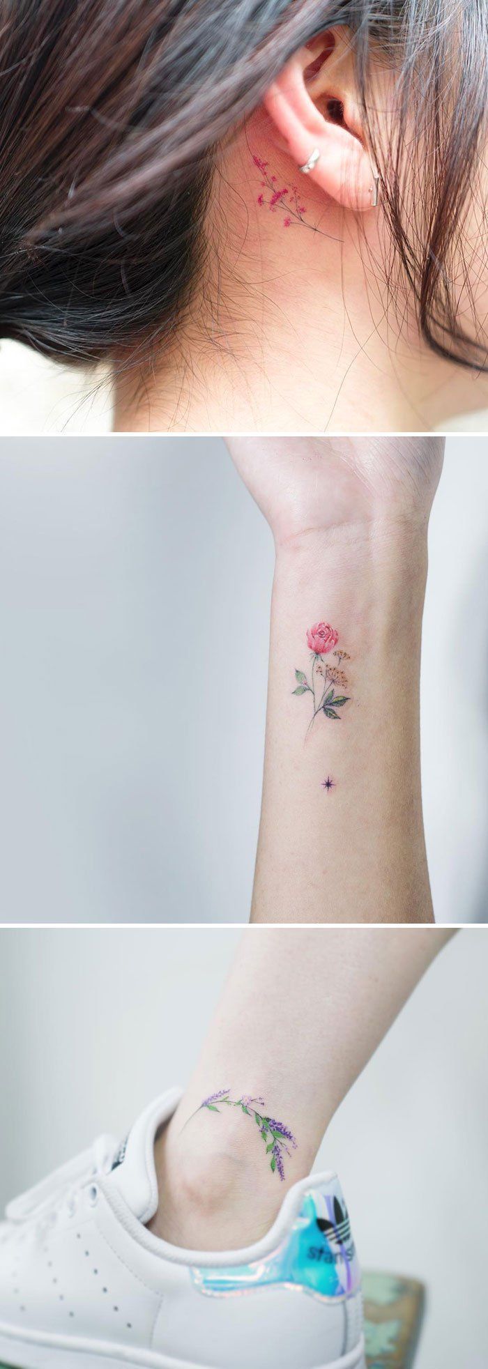 15 preciosos tatuajes florales que te harán desear grabar la primavera en tu pi...