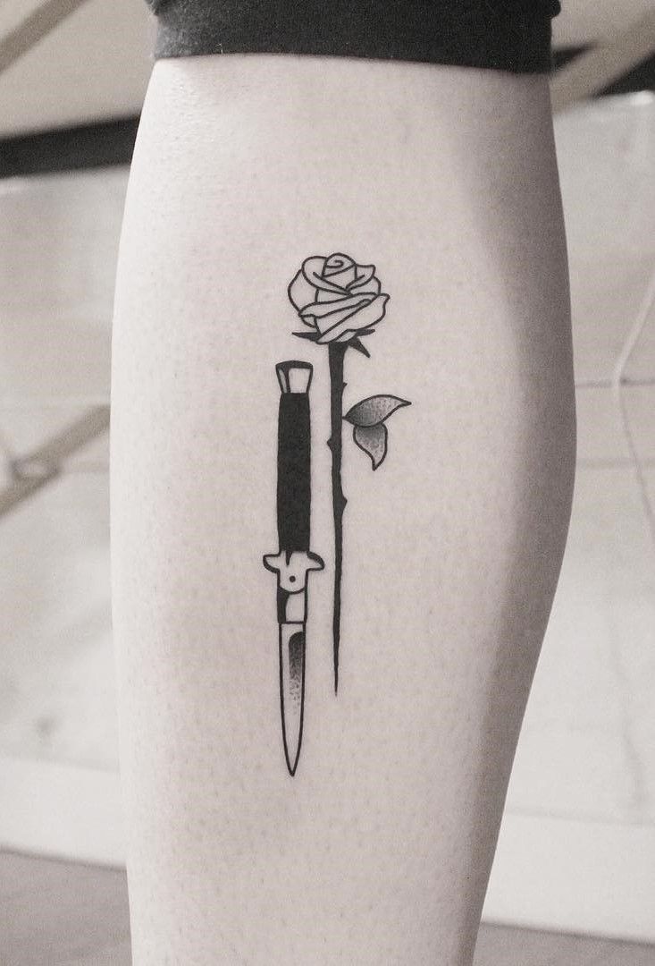 27 Bold Illustrations Blackwork Tattoos - #tattoos #blackwork