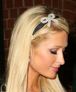 $30 - paris hilton's crystal bow headband