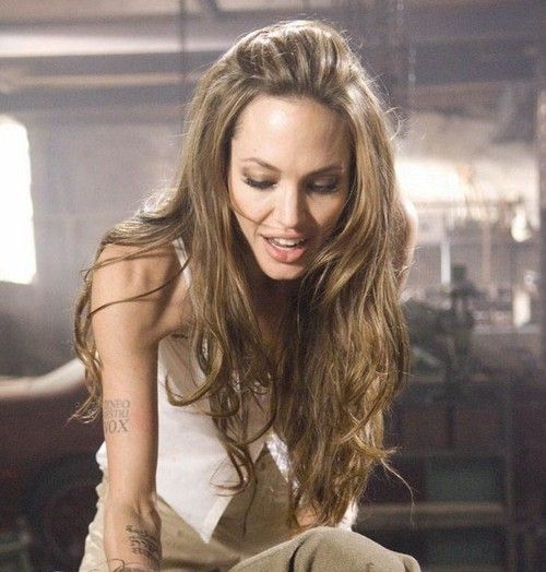 Angelina Jolie. Scene from 'Wanted.' I loved her hair in this movie.