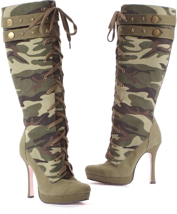 Camo High Heel Boots Keywords: #weddings #jevelweddingplanning Follow Us: www.je...
