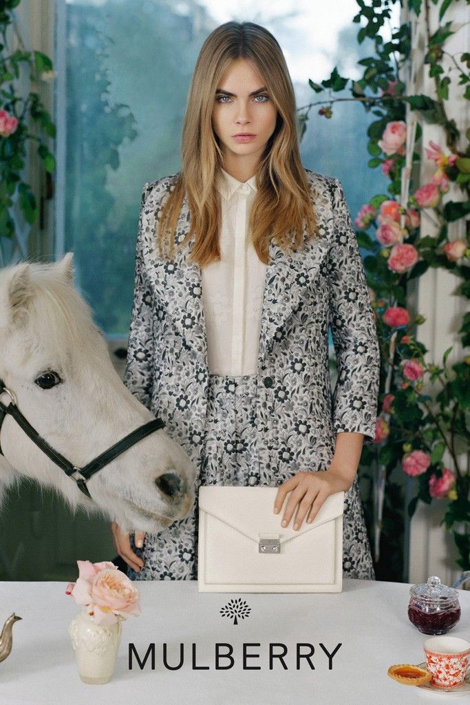 Cara Delevingne for Mulberry. [Photo by Tim Walker]