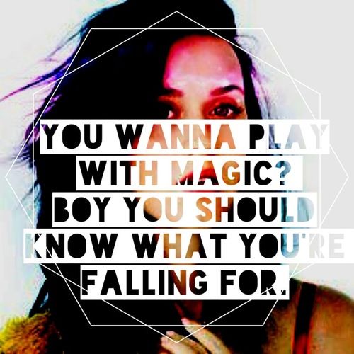 Dark Horse by Katy Perry. Lyrics: "You wanna play with magic? Boy, you should kn...