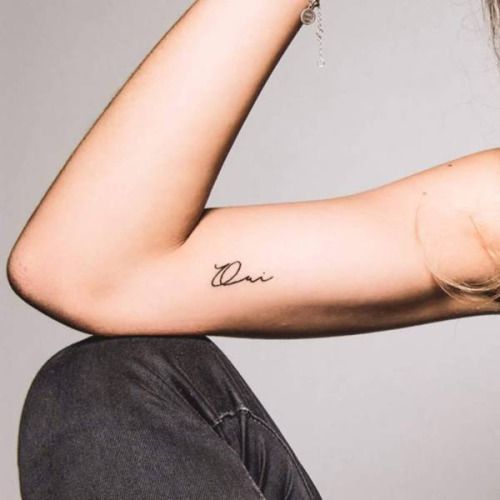Here are 20 French word tattoos that actually make sense. #tattoo #inspiration