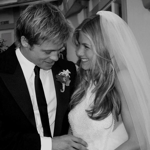 I cry. Brad Pitt and Jennifer Aniston's wedding.