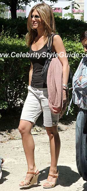 Jennifer Aniston Style and Fashion - MICHAEL Michael Kors "Palm Beach" Espadrill...