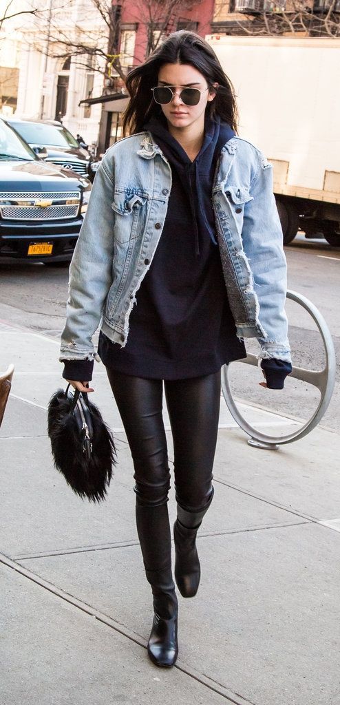 Kendall Jenner Wearing Kanye's Pablo Jacket