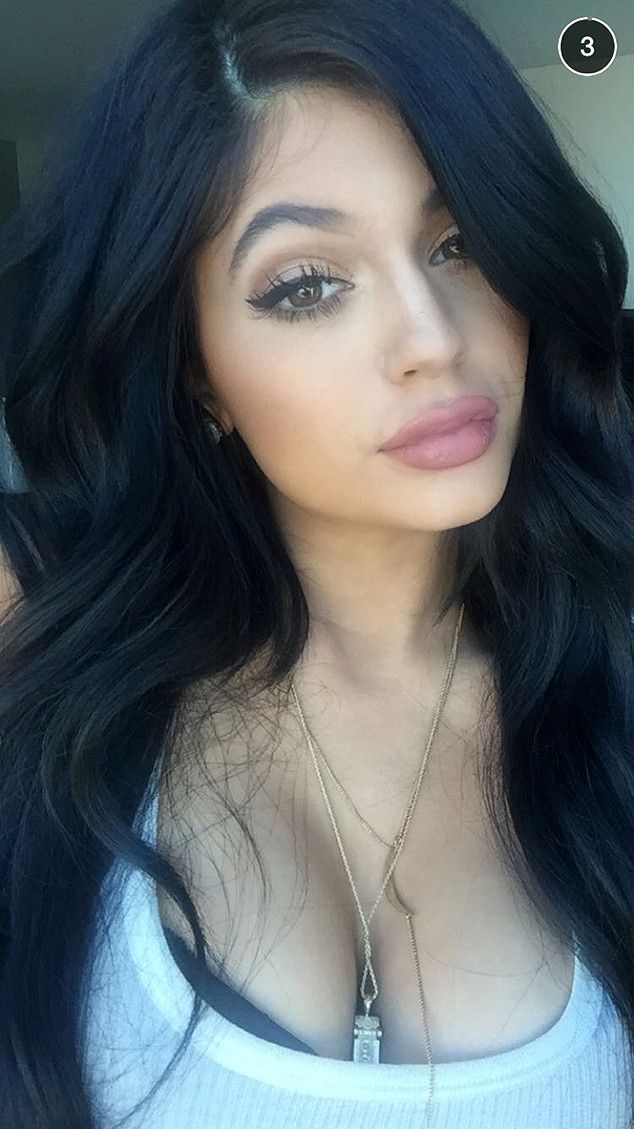 Kylie Jenner Shows Off Full Lips, Lots of Cleavage and Rumored Boyfriend Tyga in...