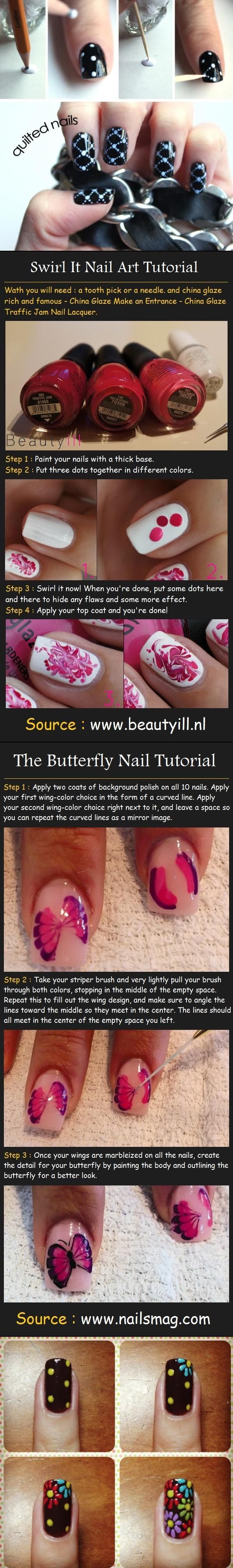 Lots of Nail Art Designs I love!!!  ♥♥♥  These are for the beginner with n...