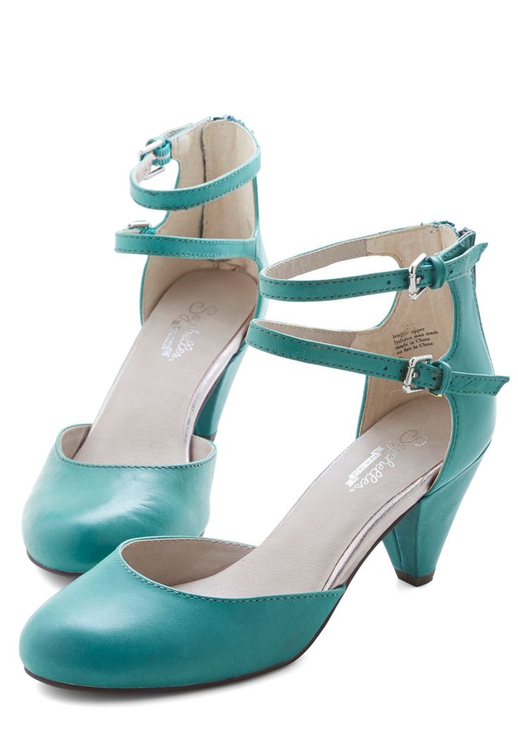 Marvel Heel in Jade by Seychelles - Mid, Leather, Green, Solid, Special Occasion...