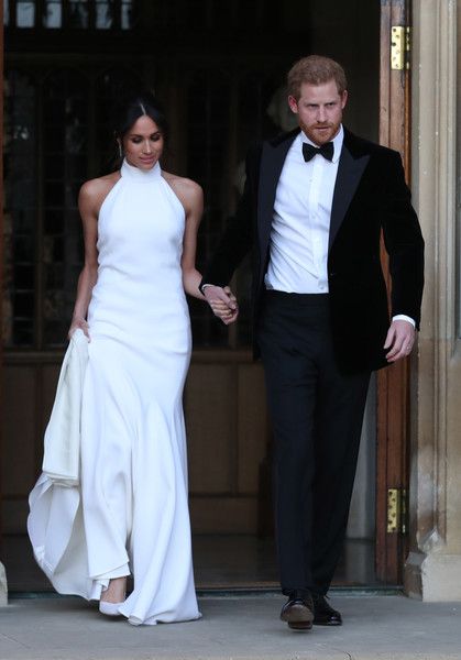 Meghan and Harry Royal Wedding.  The second dress.  Reception Time - The Best Pi...