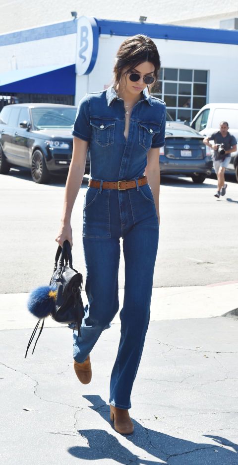 Out and about in Los Angeles, Jenner pays homage to '70s style in a bell-bot...