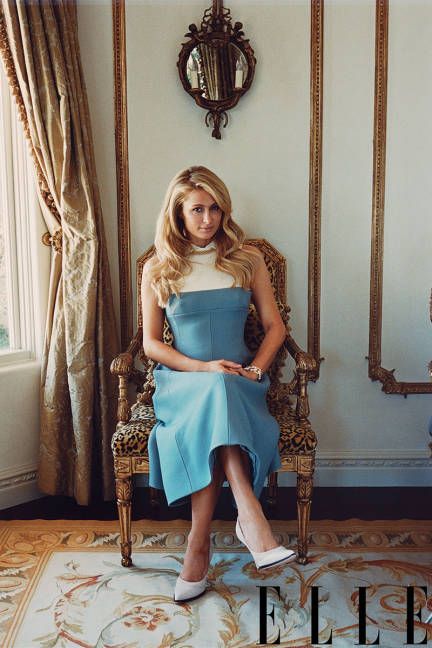 Paris Hilton in Valentino. Pumps Nina Ricci. Photographed by Sofia Coppola.