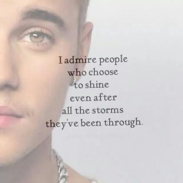 So true, this defines Justin without a doubt