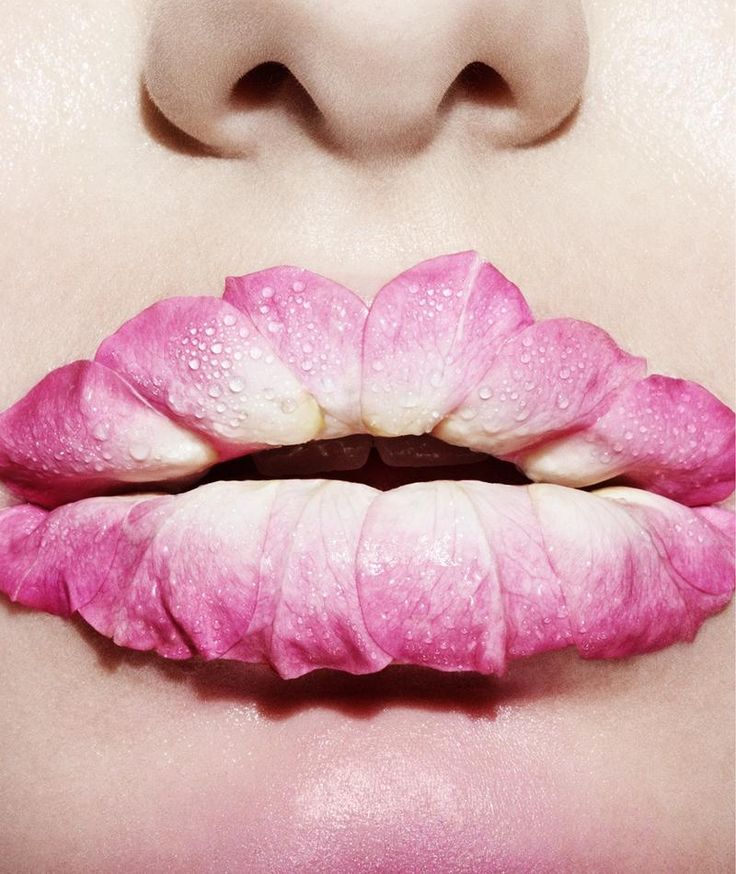 Stephanie Hall flower makeup style beauty shoot for S Moda El Pais Magazine Apri...