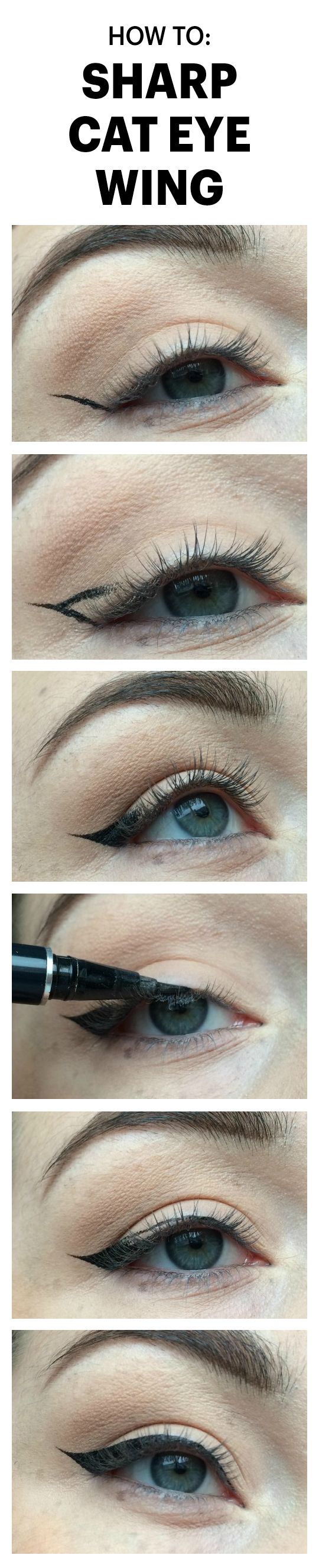 This Easy Trick Will Create a Sharp Wing On Your Cat Eye, Every Time: A Reddit u...