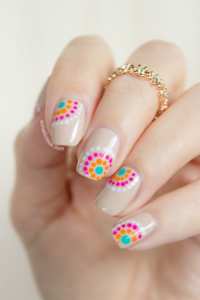This is one of the most endearing and eye-catching summer nail art that gorgeous...
