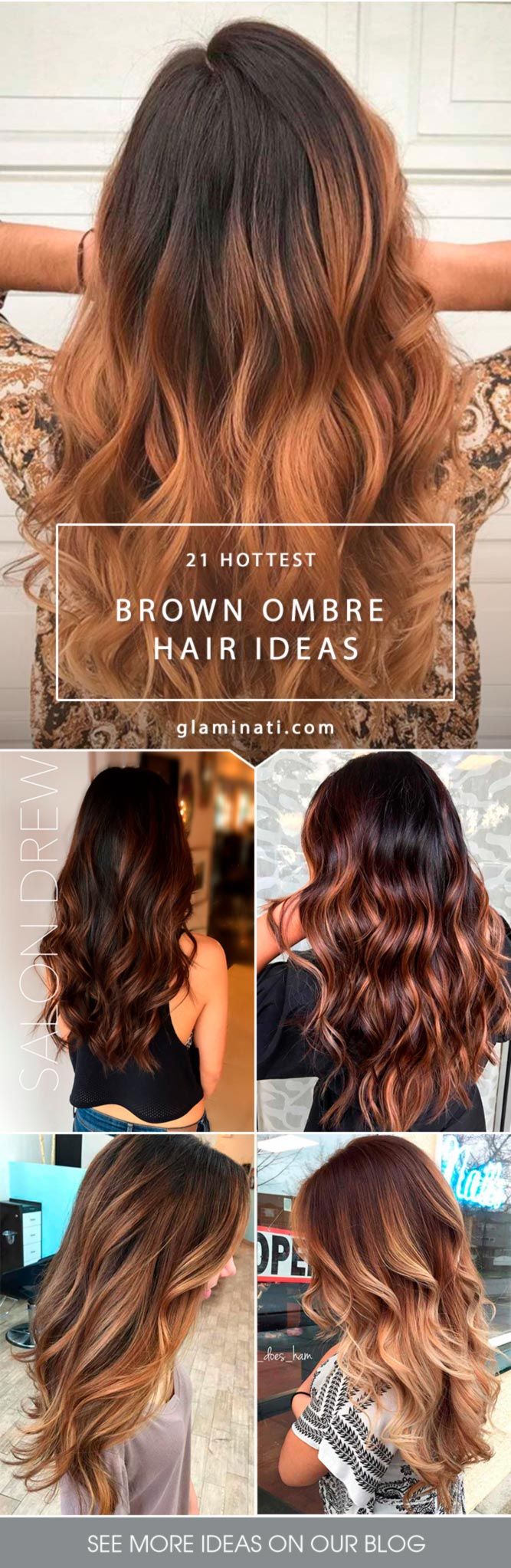 Trying brown ombre hair is a great solution in case you wish to add a posh accen...