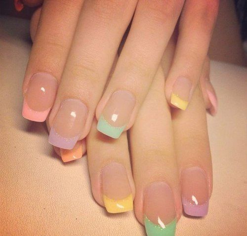 on natural nails so no colour (plus I prefer round but the general idea lol) | R...