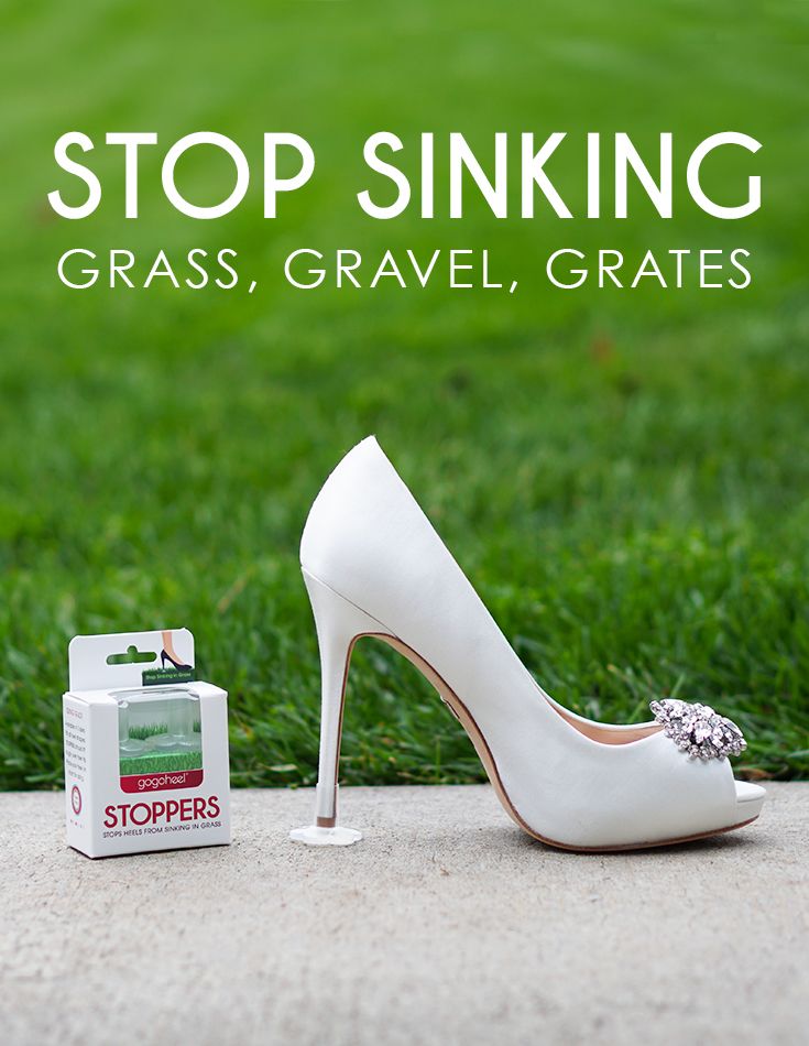 Protects heel from sinking into grass & cracks.