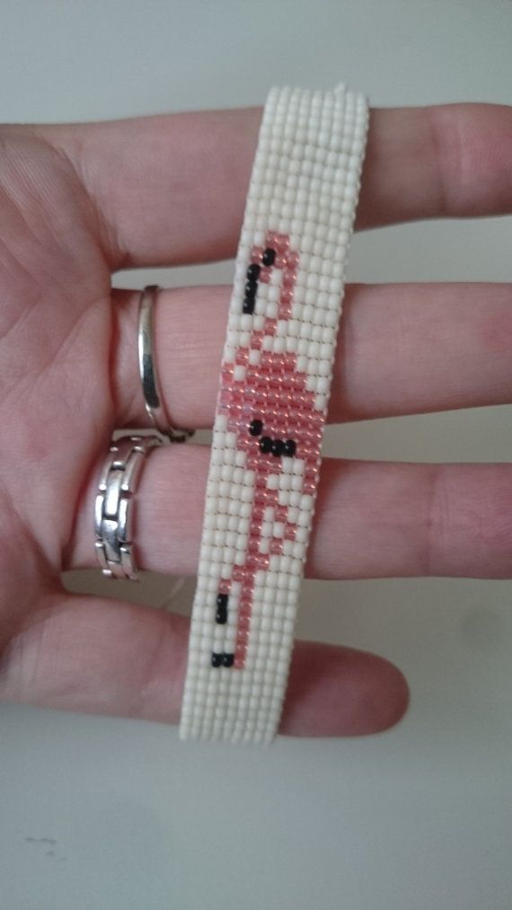 Für das Armband mit Flamingo I japanische Miyuki Rocailles (Größe 11/0, ca. 2...